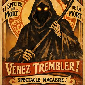 L'homme à la faux sur Linda de Klein