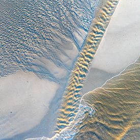 Waddenzee: getijden & zandplaten vanuit de lucht van Sia Windig