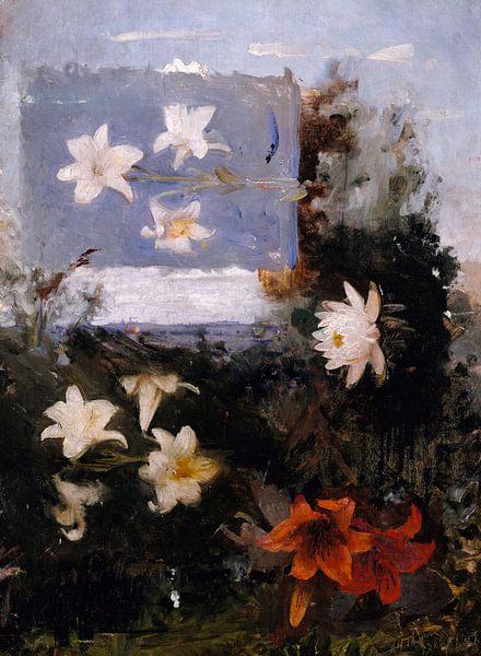 Abbott Handerson Thayer,Flower Research by finemasterpiece