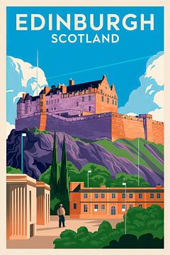 Edinburgh, Schotland van Poster Art Shop