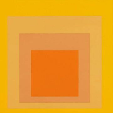 Josef Albers - Homage to the Square, yellow, orange, 2. High Resolution by Vivanne