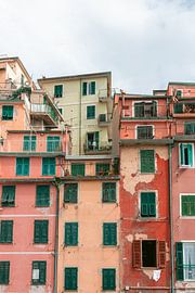 Die Farben der Cinque Terre in Ligurien | Fotodruck Italien | Europa farbenfrohe Reisefotografie