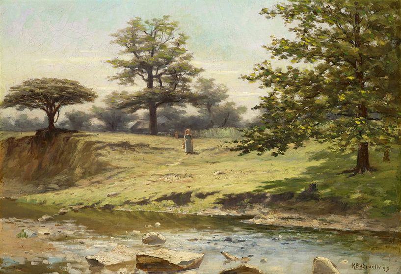 Untitled Landscape, Richard Buckner Gruelle by Masterful Masters