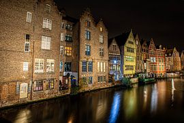 Graslei in Ghent by Wim Brauns