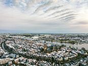 Winterochtend in Kampen van bovenaf gezien van Sjoerd van der Wal Fotografie thumbnail