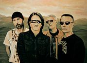 U2 Silver And Gold Schilderij van Paul Meijering thumbnail