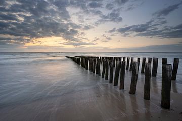 Naar de horizon op het Domburgse strand