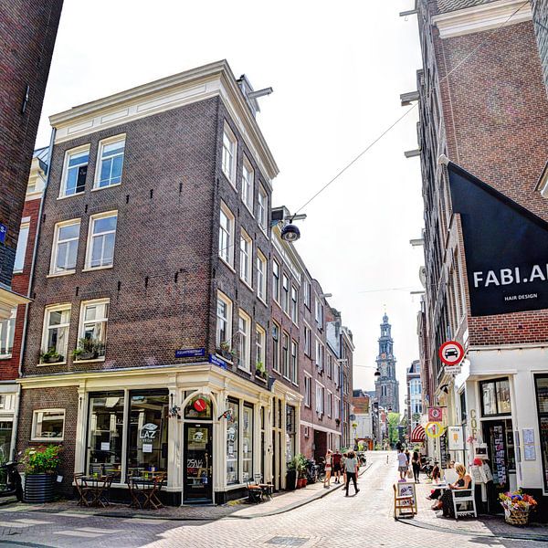 Jordaan Westerkerk Amsterdam Nederland van Hendrik-Jan Kornelis