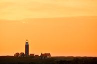 Vuurtoren van het eiland Texel tijdens zonsondergang van Sjoerd van der Wal Fotografie thumbnail