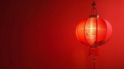 Elementen in het nieuwe jaar rode lantaarns Chinese Aziaten