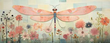 Libelle in Pastell von Wunderbare Kunst