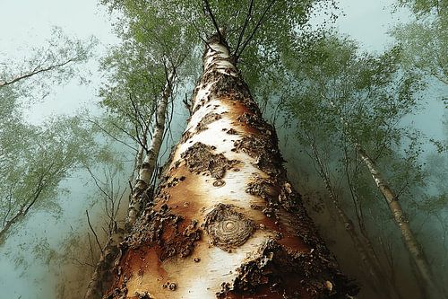 The Whispering Birch Sky | Where the Tribe Kisses the Clouds by Karina Brouwer