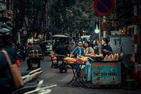 Street life in Hanoi Vietnam.