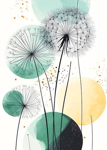 Wilde bloemenweide Groenblijvende bloemen 14 paardenbloemen