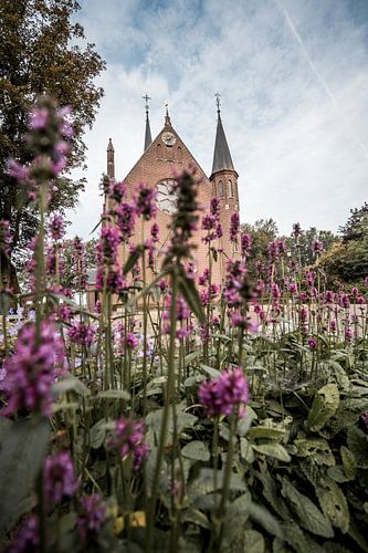 Kerk tussen Bloemen Romantisch Dorpsgezicht