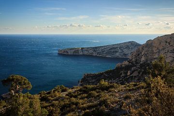 Calanques on the sea, Marseille side van Luis Boullosa