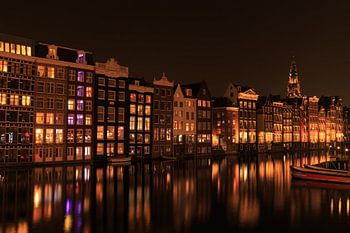 Evening Reflections at the Damrak