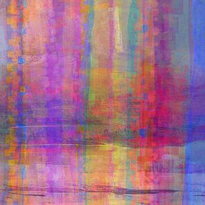 geometrische Landschaft Regenbogen