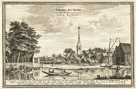 Coenraet Decker, Vue de Voorburg, 1678 - 1703 sur Atelier Liesjes