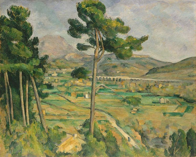 Paul Cézanne. Mont Sainte-Victoire und  Viadukt  von 1000 Schilderijen