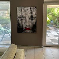 Kundenfoto: The face in the forest von Gabi Hampe, als artframe