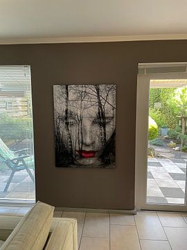 Customer photo: The face in the forest by Gabi Hampe