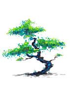 Blue bonsai