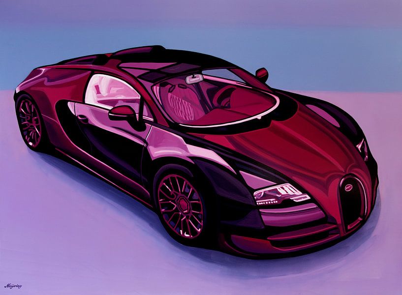 Peinture de la Bugatti Veyron 2005 par Paul Meijering