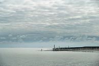 Strandhoofd met wolken van Edwin van Amstel thumbnail