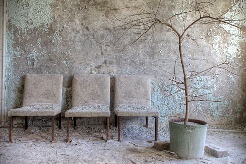 Warteraum im Krankenhaus von Chernobyl