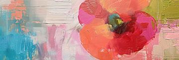 Bloem van Abstract Schilderij