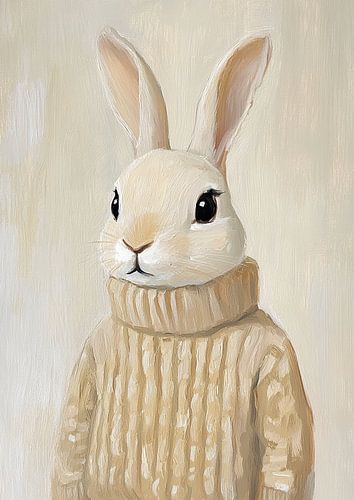 Weihnachten Kaninchen Pullover von Wunderbare Kunst