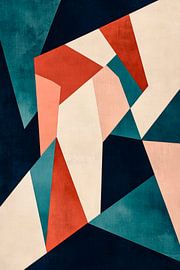 Harmonie abstraite - Jeux de couleurs sur Poster Art Shop