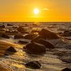 Rocher sur la plage de Rügen au coucher du soleil au cap Arkona sur Animaflora PicsStock