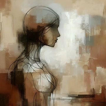 Drawn Woman van FoXo Art