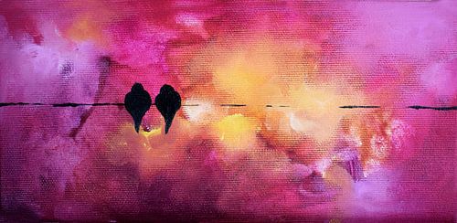 Valentine's Birds 14 by MK Abstrakt