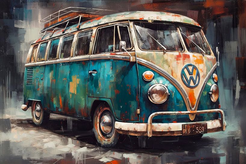 Volkswagen Transporter T1 Samba par AVC Art Studio