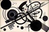 Abstracte vormen in zwart-wit #1