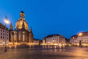 Church of Our Lady at Neumarkt in the Old Town of Dresden by Werner Dieterich