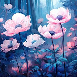 Buschwindröschen von Blickfänger Gemälde