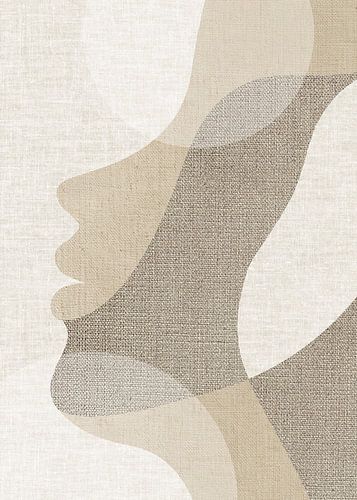 Profil abstrait de la tranquillité terrestre