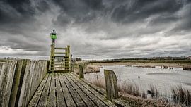 Alter Emmeloord Hafen von Schokland von Fotografiecor .nl