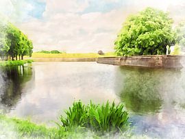 Historische Festung Naarden, Nordholland. von Danny de Klerk