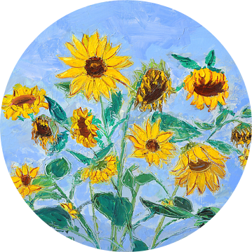 Zonnebloemen van Jukyong Park