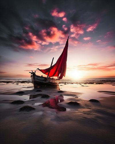 Lever de soleil sur la mer