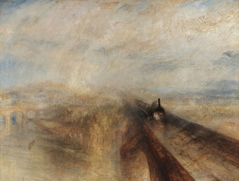 Rain, Steam, and Speed - The Great Western Railway, William Turner by Masterful Masters