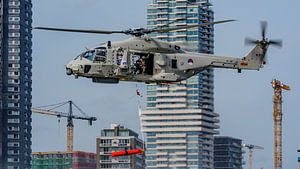 NH-90-Hubschrauber während der Welthafentage 2025.