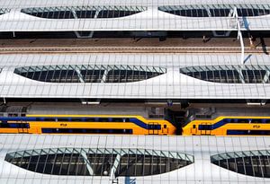 Station Arnhem Centraal van bovenaf