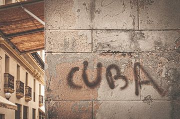 old wall Havana Cuba by Emily Van Den Broucke