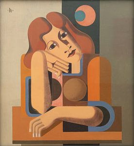 Heinrich Hoerle - Melancholisches Mädchen